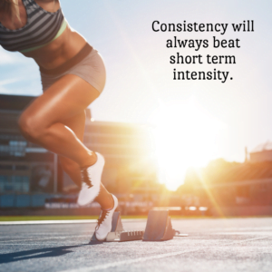 Read more about the article Consistency will always beat short term intensity.