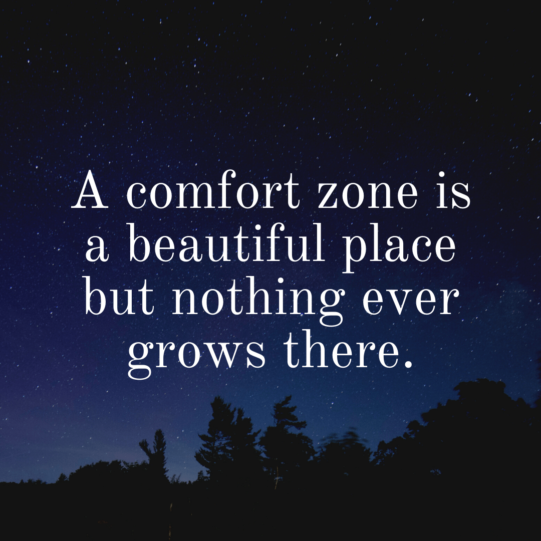 You are currently viewing A comfort zone is a beautiful place, but nothing ever grows there.