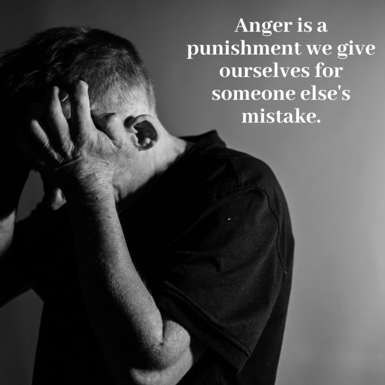 Read more about the article Anger is a punishment we give ourselves for someone else’s mistake.