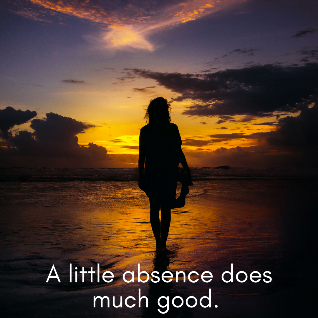 You are currently viewing A little absence does much good.