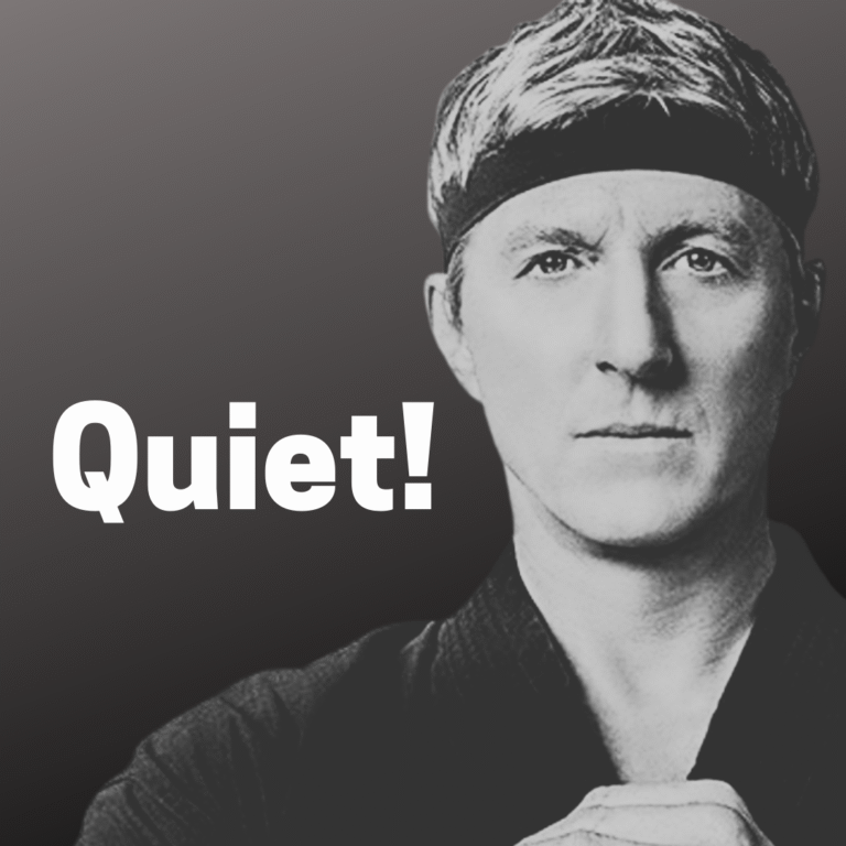 Read more about the article Quiet!