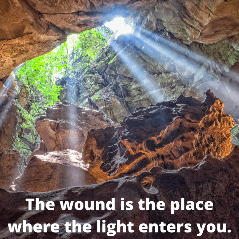 Read more about the article The wound is the place where the light enters you.