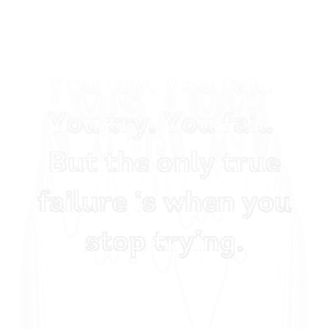Read more about the article You try. You fail. You try. You fail. But the only true failure is when you stop trying.