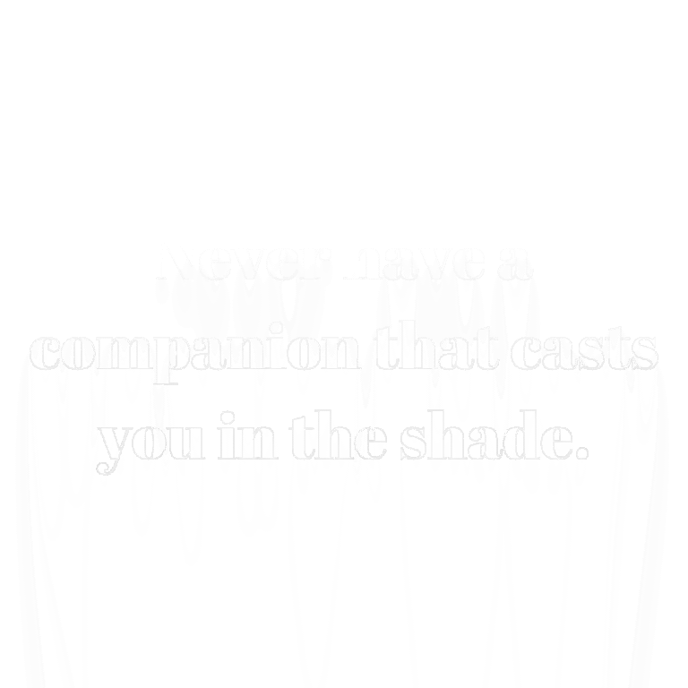 Read more about the article Never have a companion that casts you in the shade.